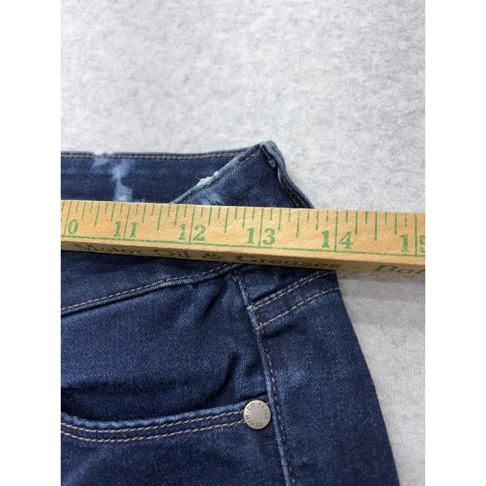 Paige High Rise Bell Canyon Jeans Womens 26x29.5 Dark Wash Flare Stretch Denim